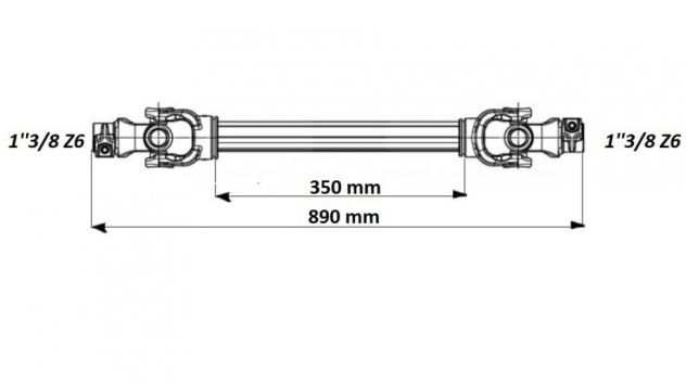 CARDANICO ECO 890mm 30-75HP STANDARD