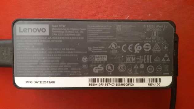 Caricabatteria Lenovo 65W USB-C NUOVO