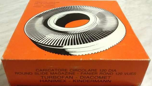 Caricatore circolare per 120 diapositive Turbofan - Diacomet Hanimex - Kinderman