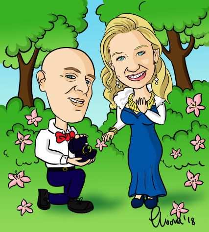 CARICATURE per PAPIRI di laurea, matrimoni, feste