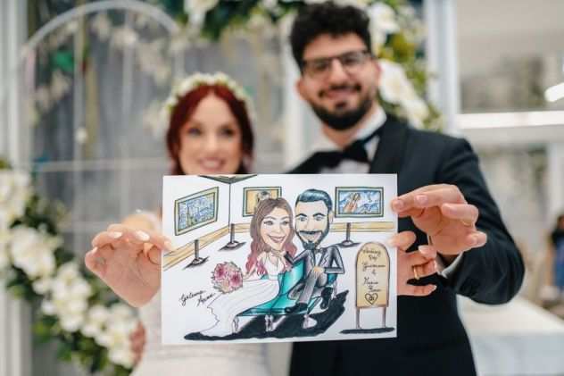 CARICATURE RITRATTI matrimoni comunioni battesimi compleanni lauree 18