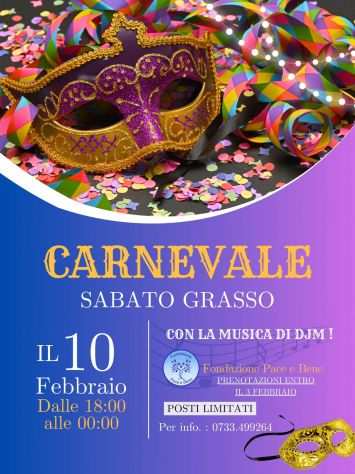 Carnevale Grasso - cena e ballo - Festa gratuita per Over 65