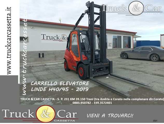 CARRELLO ELEVATORE LINDE ndash 2019 ndash EVO H4045 - DIESEL