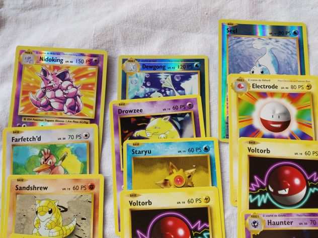 Carte gioco Pokemon holo, reverse, rare a scelta