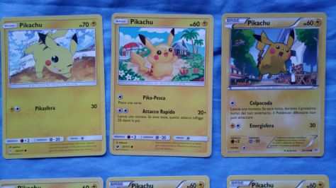 Carte Pokemon originali collezione Pikachu lotto pz.10