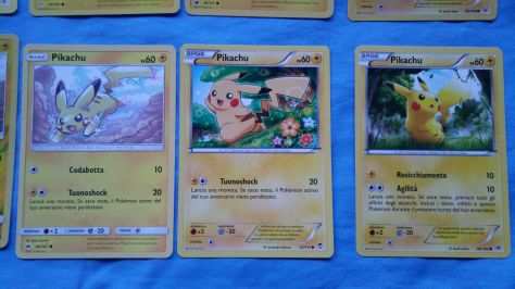 Carte Pokemon originali collezione Pikachu lotto pz.10