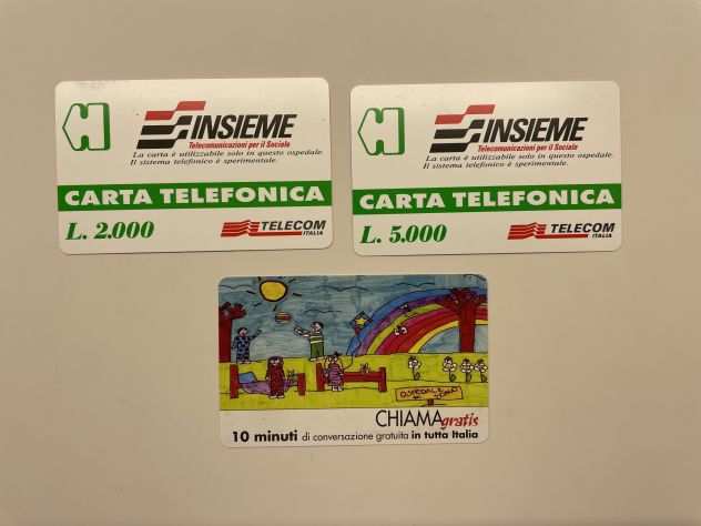 Carte telefoniche INSIEME Telecom Italia e CHIAMA gratis