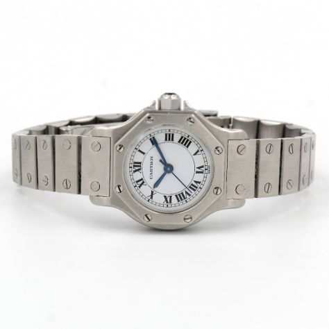 Cartier Santos Octagon Ref.187903 Acciaio Automatico Lady Watch