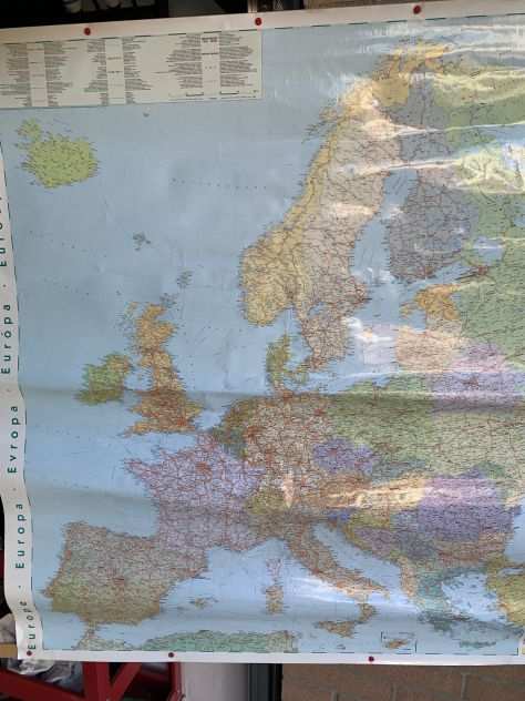 Cartina geografica Europa plastificata