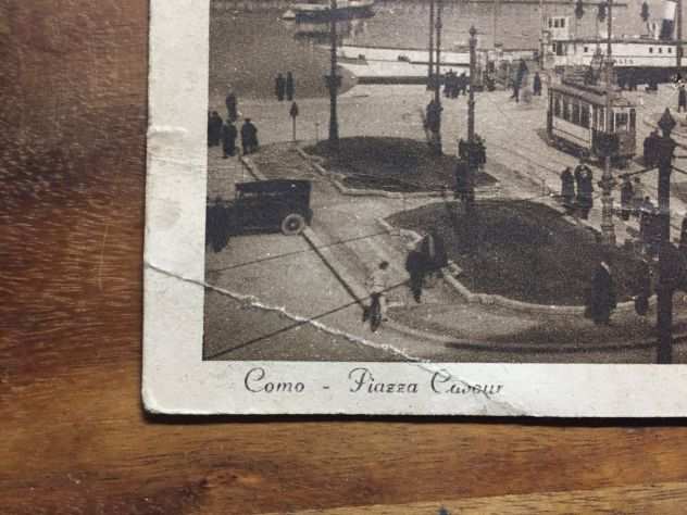 CARTOLINA COMO, PIAZZA CAVOUR, ANNO 1934.
