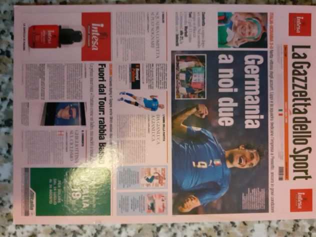 Cartolina La gazzetta dello sport italia vince