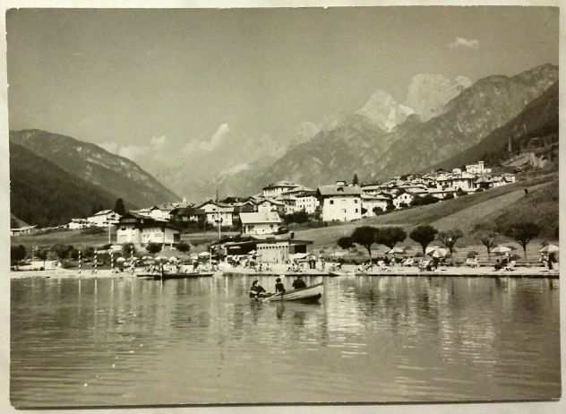 Cartolina non viaggiata Dolomiti Auronzo di Cadore m.900 Il Lido anni 50