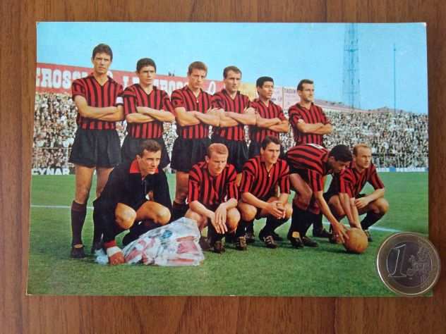 Cartolina Postcard A.C. MILAN 1964 - 10 x 15 Cm.