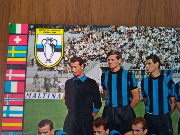 Cartolina Postcard F.C. INTER 1964 - 10 x 15 Cm.