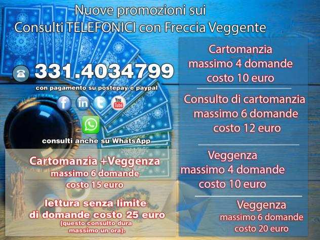 CARTOMANZIA E VEGGENZA TELEFONICA A BASSO COSTO