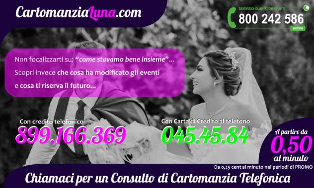 CARTOMANZIALUNA.COM - CONSULTI DA 0,25 CENTESIMI AL MINUTO