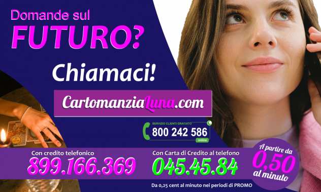 CARTOMANZIALUNA.COM - CONSULTI DA 0,25 CENTMINUTO