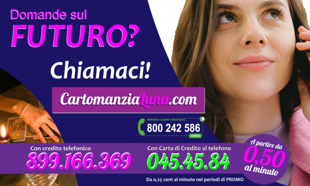 CARTOMANZIALUNA.COM - CONSULTI PROFESSIONALI DA 0,25 CENTMINUTO