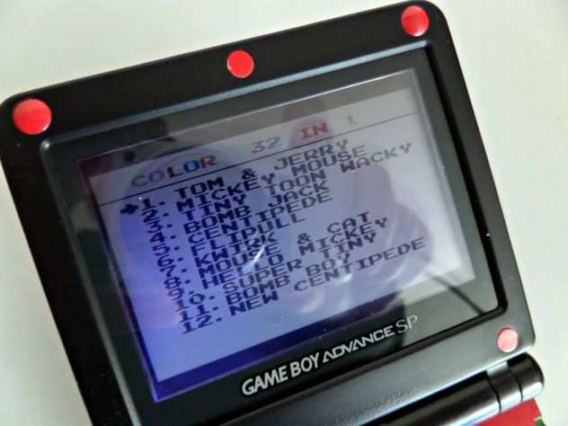 Cartuccia Game Boy Color  Advance. Multigioco 32 giochi in 1