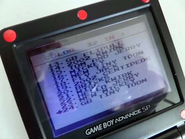 Cartuccia Game Boy Color  Advance. Multigioco 32 giochi in 1