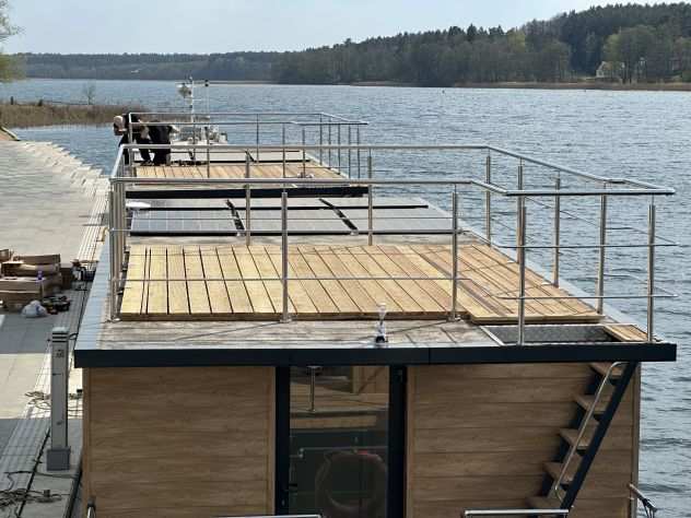 casa galleggiante, catamarano, casa sullacqua, Houseboat, House on the water