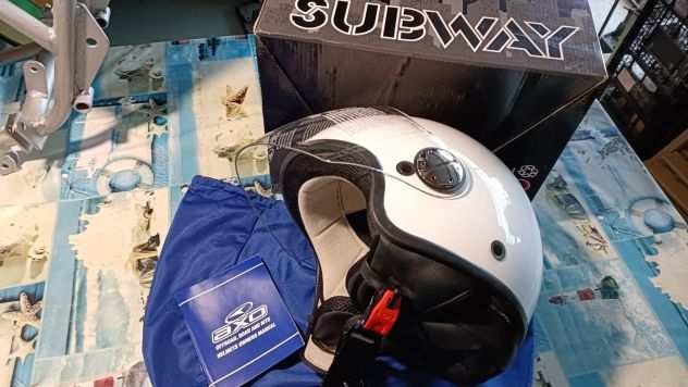 Casco aperto moto scooter bianco Subway Basic Helmet shiny white taglia XL