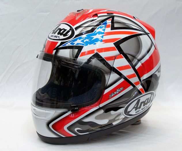 Casco Arai RX-7 Corsair, Hayden Laguna Seca, taglia L, come nuovo