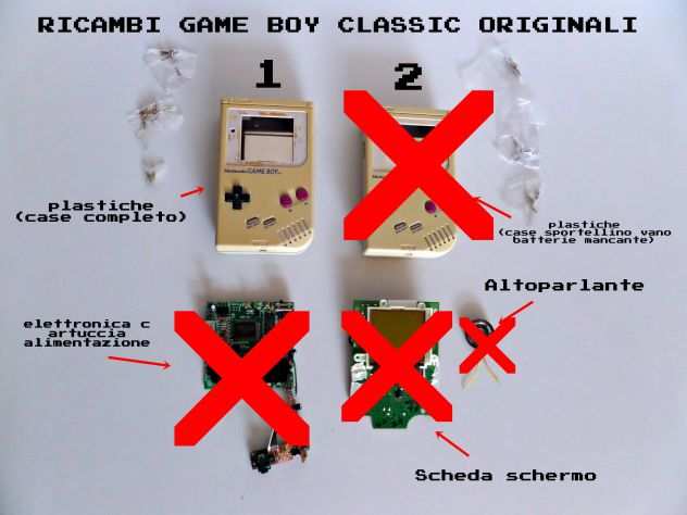 Case Ricambio Game Boy classic originale