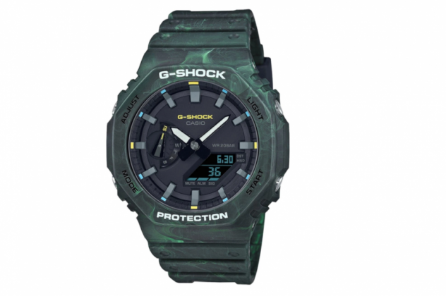 CASIO G-Shock GA-2100-FR-3AER Verde Effetto Marmo Multifunzione