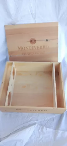 Cassa di Legno Vino per allestimento Monteverro Chardonnay