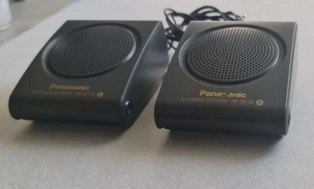 Casse Panasonic RP-SP19 L Speaker System Jack 3.5 come nuovo