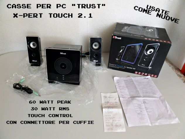Casse PC TRUST 2.1 X-pert touch, come nuove