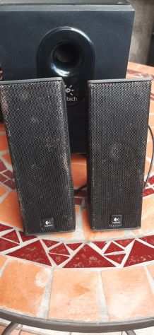 Casse speaker 2.1 Logitech X-240 per computer console TV lettore MP3