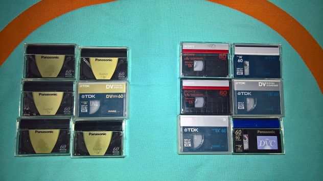 Cassette miniDV Hi-8 Digital8 usate Sony Panasonic TDK