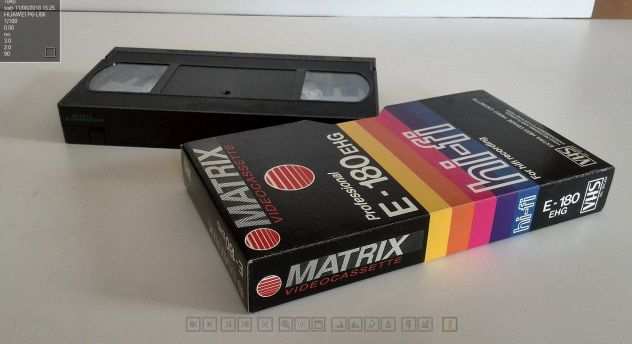 CASSETTE VIDEO VHS MATRIX 180 - USATE