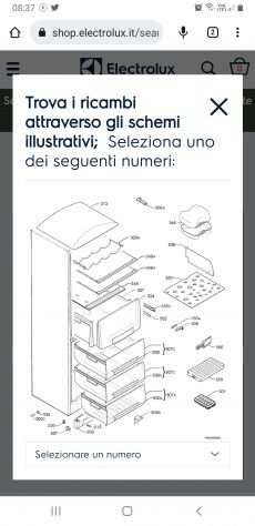 Cassetti ricambi frigo Rex Electrolux RC 200 X