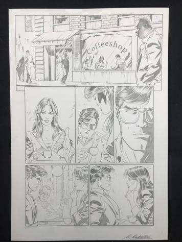 Castellini, Wolfman - 1 Original page - Man and Superman