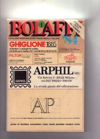 Catalogo Bolaffi, 1984