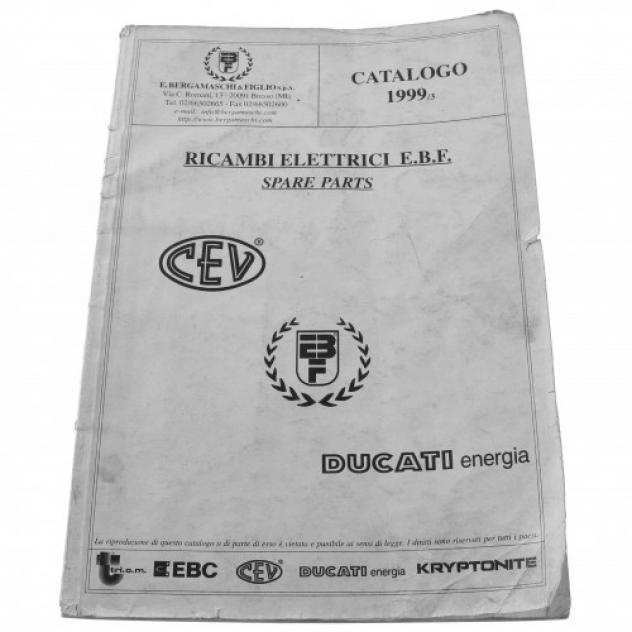 Catalogo in PDF ricambi elettrici EBF CEV Ducati 1999