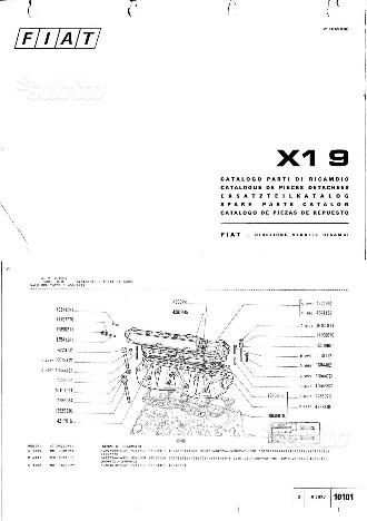 Catalogo manuale ricambi meccanici elettrici X19