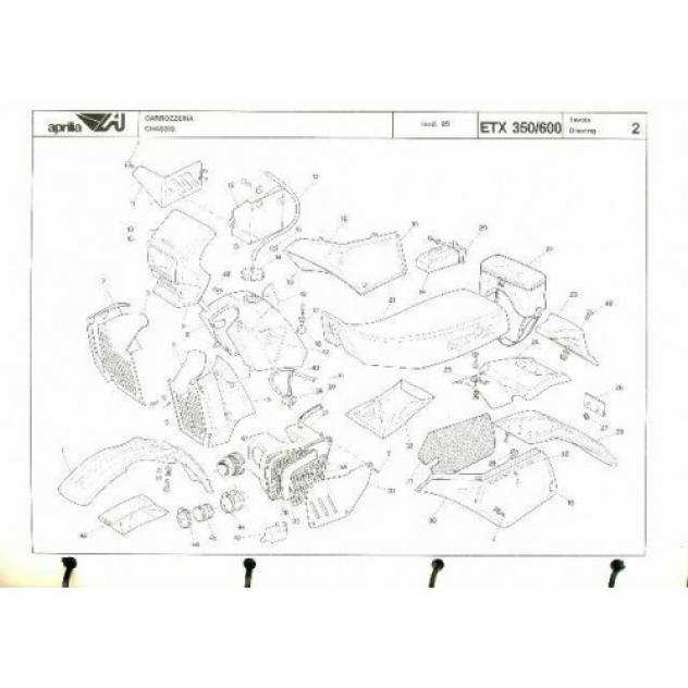 Catalogo ricambi Aprilia ETX 350 e 600