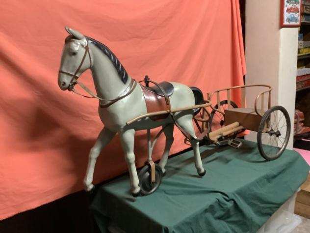 Cavallo a dondolo - CAVALLO CON SULKY anni 4050 MOBO ENGLAND - 1940-1950 - england