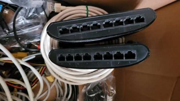 Cavi Ethernet c.ca 40 pezzi varie lunghezze fino a 15mt piugrave 3 sdoppiatori