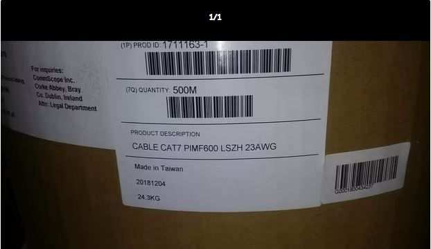 cavo lan cat 7 - 500m - cable cat7 PIMF600 LSZH 23AWG