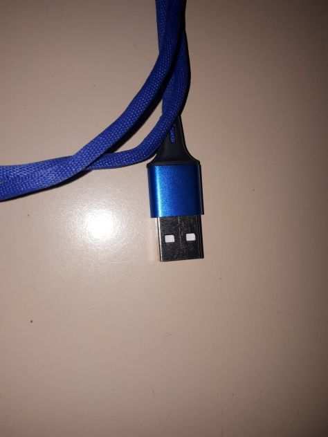 Cavo USB Iphone Blu Intrecciato