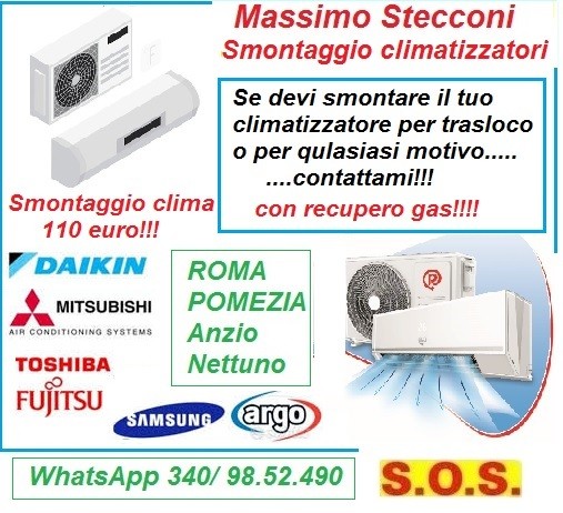 Montaggio condizionatore inverter Ardea e colle Romito 