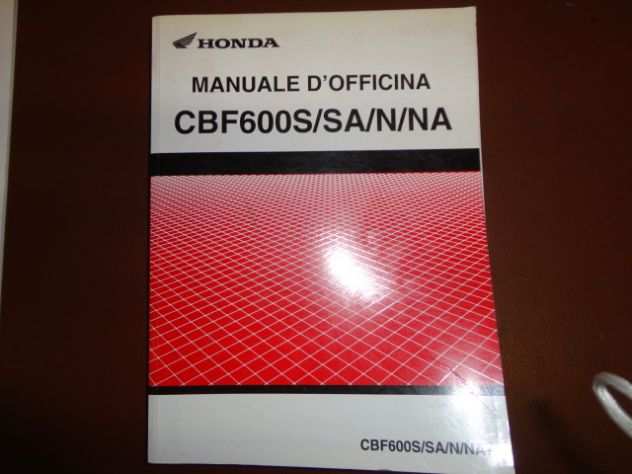 CBF600S CBF600N manuale officina per manutenzione per Moto Honda