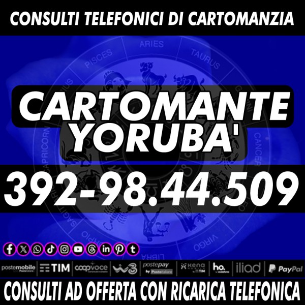 Cambia il tuo presente e il tuo futuro grazie ad 1 consulto di Cartomanzia con il Cartomante YORUBA'