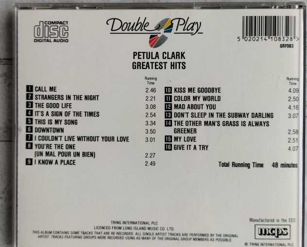 CD AUDIO PETULA CLARKE GREATEST