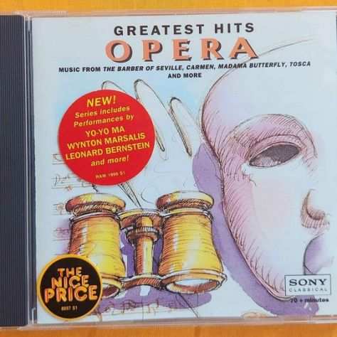 CD Greatest Hits Opera EtichettaSony Classical ndash MLK 66707 come nuovo